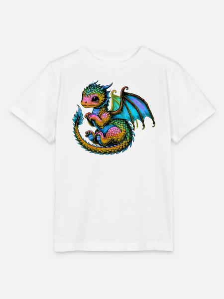 Drache - Stanley/Stella Kinder T-Shirt MINI CREATOR - Weiß