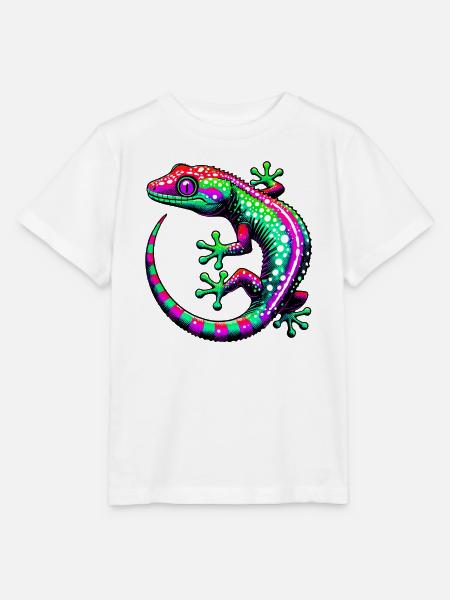 Gecko - Stanley/Stella Kinder T-Shirt MINI CREATOR - Weiß