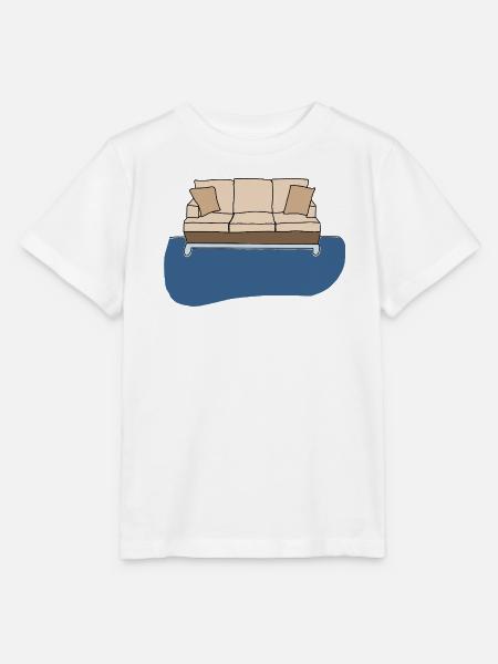 Sofa, bunte Grafik - Stanley/Stella Kinder T-Shirt MINI CREATOR - Weiß