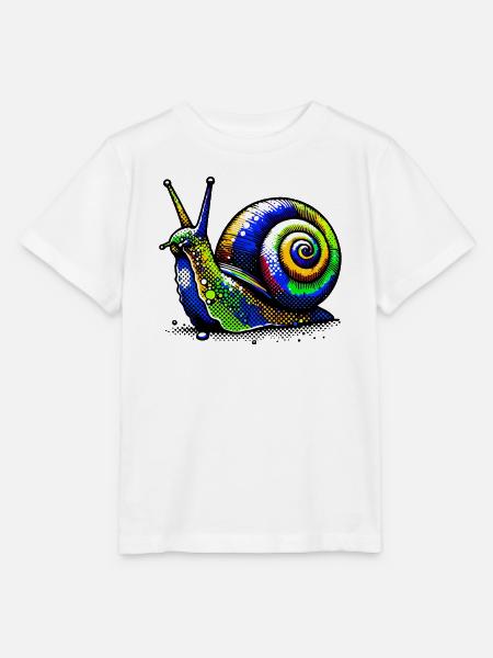 Schnecke - Stanley/Stella Kinder T-Shirt MINI CREATOR  - Weiß