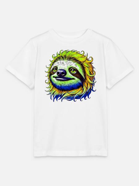 Faultier - Stanley/Stella Kinder T-Shirt MINI CREATOR  - Weiß