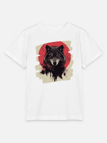 Wolf Retro - Stanley/Stella Kinder T-Shirt MINI CREATOR  - Weiß