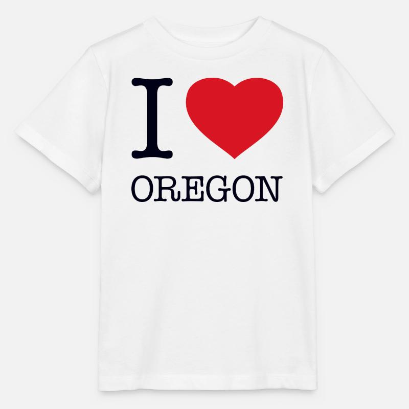 J’ADORE L’OREGON - T-shirt bio MINI CREATOR Stanley/Stella Enfant - blanc