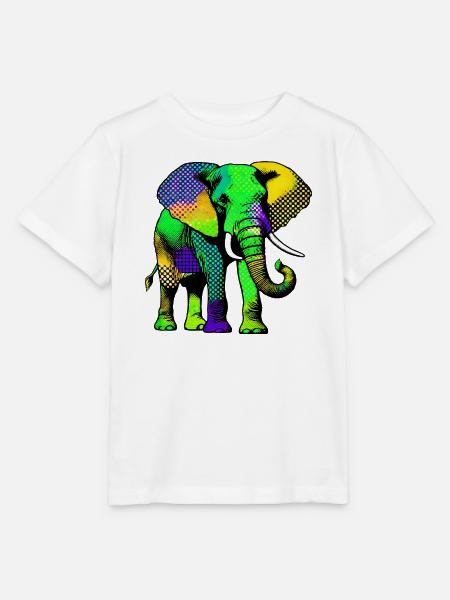 Elefant - Stanley/Stella Kinder T-Shirt MINI CREATOR - Weiß