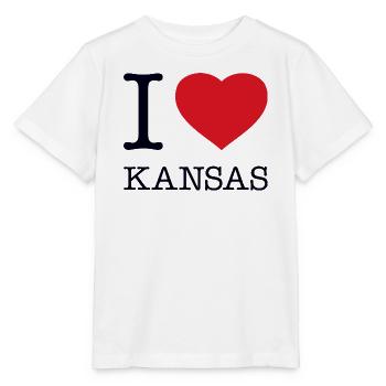J’ADORE LE KANSAS - T-shirt bio MINI CREATOR Stanley/Stella Enfant - blanc - Devant - Maike (125cm)