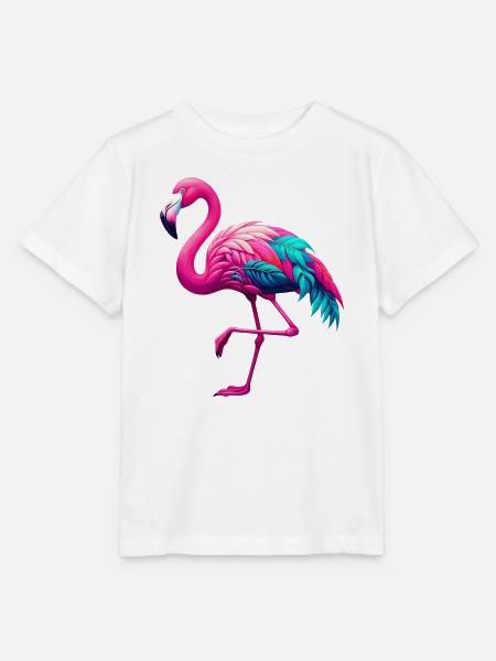 Flamingo - Stanley/Stella Kinder T-Shirt MINI CREATOR - Weiß