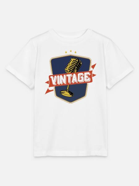 Weinlese - Stanley/Stella Kinder T-Shirt MINI CREATOR  - Weiß