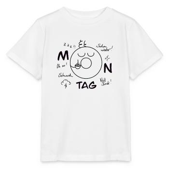 Monday Blues - Stanley/Stella MINI CREATOR Kids’ T-Shirt - white - Front - Maike (125cm)
