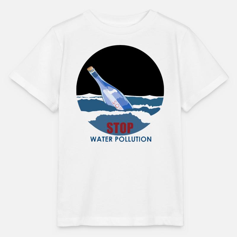 Stop water pollution - Stanley/Stella MINI CREATOR Kids’ T-Shirt - white