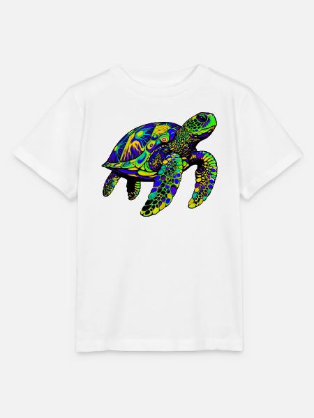Meeresschildkröte - Stanley/Stella Kinder T-Shirt MINI CREATOR - Weiß