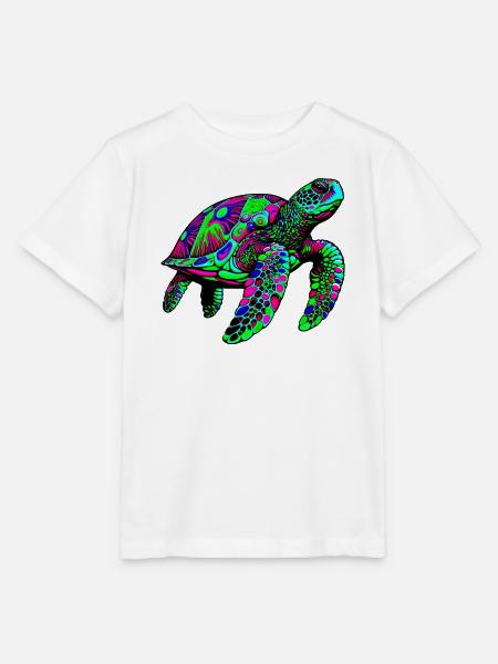 Meeresschildkröte - Stanley/Stella Kinder T-Shirt MINI CREATOR  - Weiß