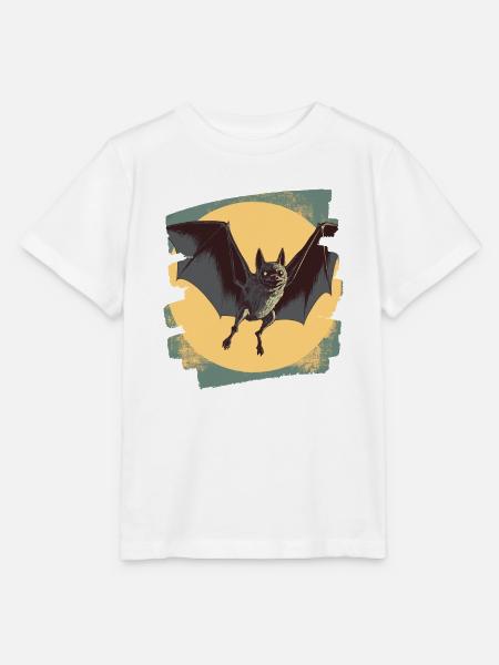 Fledermaus Retro - Stanley/Stella Kinder T-Shirt MINI CREATOR - Weiß