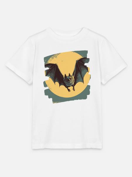 Fledermaus Retro - Stanley/Stella Kinder T-Shirt MINI CREATOR - Weiß