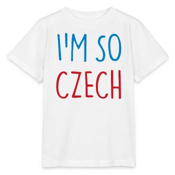 JE SUIS TELLEMENT TCHÈQUE République tchèque - T-shirt bio MINI CREATOR Stanley/Stella Enfant - blanc - Devant - Maike (125cm)