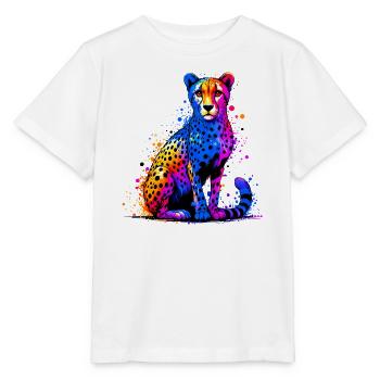Guépard - T-shirt bio MINI CREATOR Stanley/Stella Enfant - blanc - Devant - Maike (125cm)