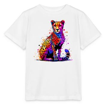 Guépard - T-shirt bio MINI CREATOR Stanley/Stella Enfant - blanc - Devant - Maike (125cm)