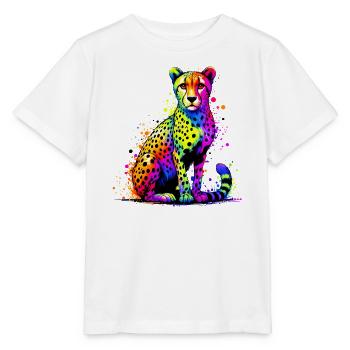 Guépard - T-shirt bio MINI CREATOR Stanley/Stella Enfant - blanc - Devant - Maike (125cm)