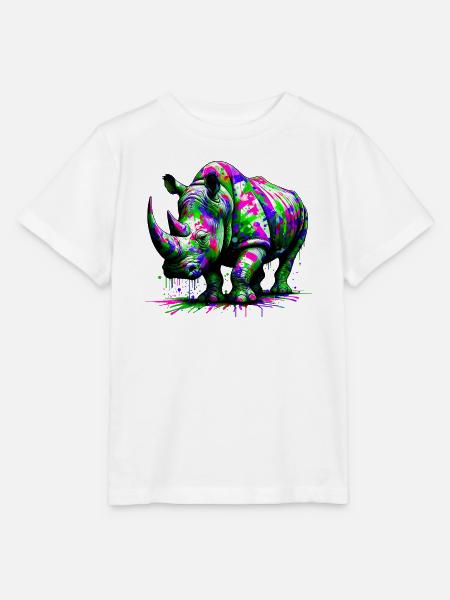 Nashorn - Stanley/Stella Kinder T-Shirt MINI CREATOR  - Weiß