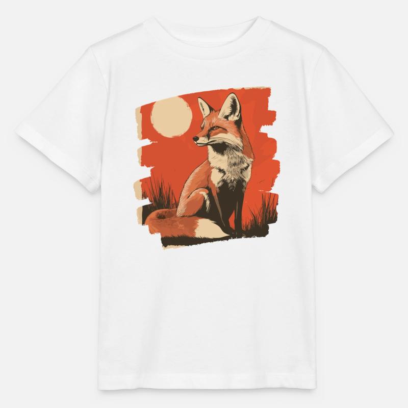 Renard - T-shirt bio MINI CREATOR Stanley/Stella Enfant - blanc