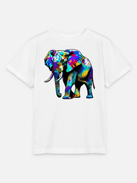 Elefant - Stanley/Stella Kinder T-Shirt MINI CREATOR - Weiß
