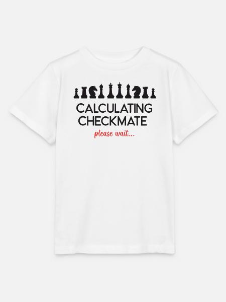 Schach - Schachmatt berechnen, bitte warten... - Stanley/Stella Kinder T-Shirt MINI CREATOR - Weiß