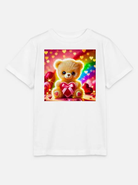 Happy Valentine - Stanley/Stella Kinder T-Shirt MINI CREATOR  - Weiß