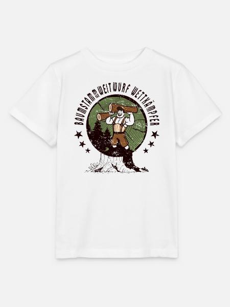 Baumstammweitwurf Wettkämpfer - Stanley/Stella Kinder T-Shirt MINI CREATOR  - Weiß