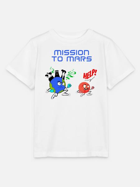 Mission zum Mars - Stanley/Stella Kinder T-Shirt MINI CREATOR - Weiß