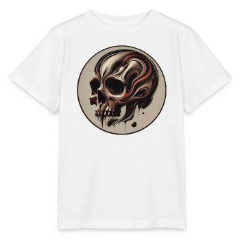 Crâne orné - T-shirt bio MINI CREATOR Stanley/Stella Enfant - blanc - Devant - Maike (125cm)
