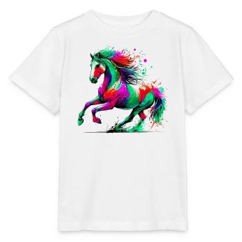 Horse - Stanley/Stella MINI CREATOR Kids’ T-Shirt - white - Front - Maike (125cm)