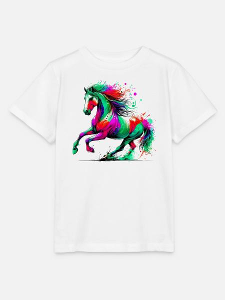 Pferd - Stanley/Stella Kinder T-Shirt MINI CREATOR  - Weiß