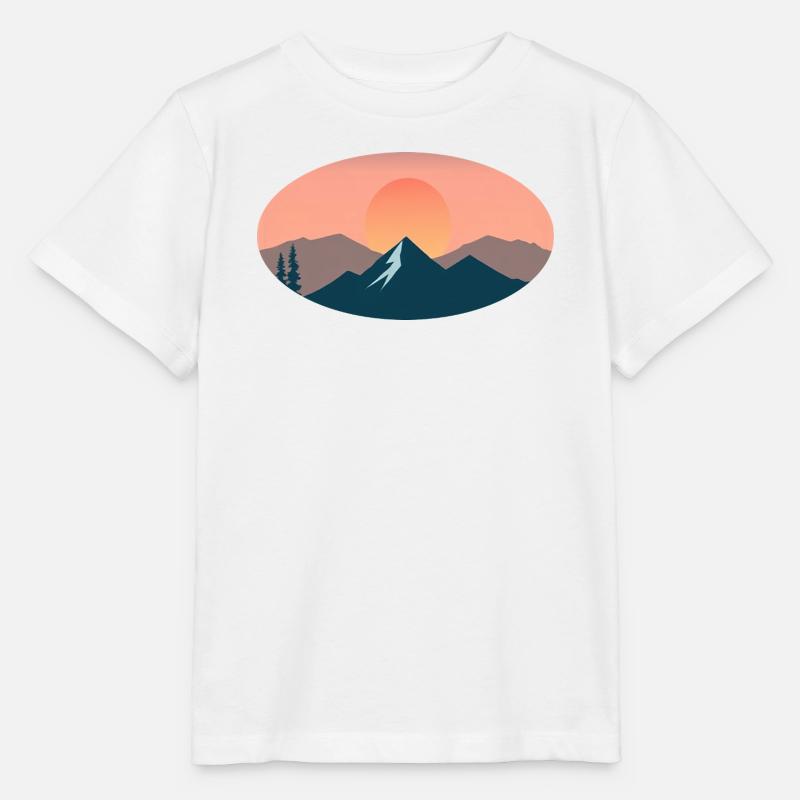 sun set - T-shirt bio MINI CREATOR Stanley/Stella Enfant - blanc