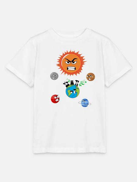 Verschmutzung der Erde - Stanley/Stella Kinder T-Shirt MINI CREATOR  - Weiß