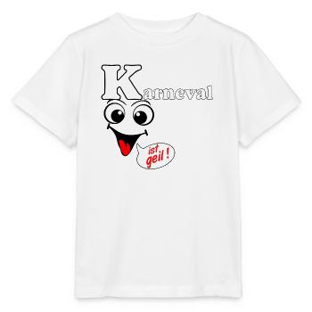 Carnaval , Le carnaval est génial , Chemise amusante de fête - T-shirt bio MINI CREATOR Stanley/Stella Enfant - blanc - Devant - Maike (125cm)