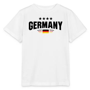 Courbe du ventilateur en Allemagne - T-shirt bio MINI CREATOR Stanley/Stella Enfant - blanc - Devant - Maike (125cm)
