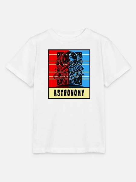 Kosmisches Universum Retro Style - Stanley/Stella Kinder T-Shirt MINI CREATOR - Weiß