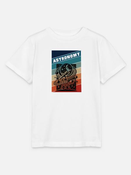 Astronomie Retro Style - Stanley/Stella Kinder T-Shirt MINI CREATOR - Weiß