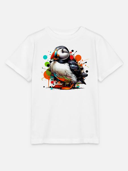 Papageitaucher - Stanley/Stella Kinder T-Shirt MINI CREATOR  - Weiß