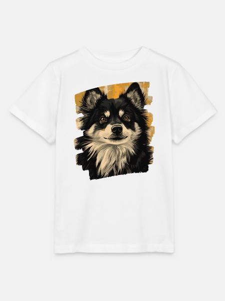 Finnischer Lapphund - Stanley/Stella Kinder T-Shirt MINI CREATOR - Weiß