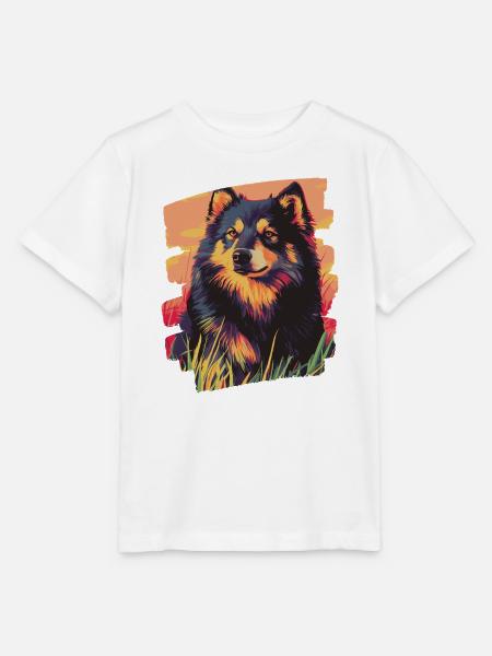Finnischer Lapphund - Stanley/Stella Kinder T-Shirt MINI CREATOR - Weiß