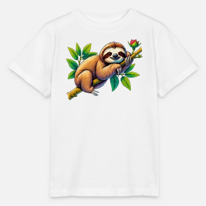 Faultier - Stanley/Stella Kinder T-Shirt MINI CREATOR  - Weiß