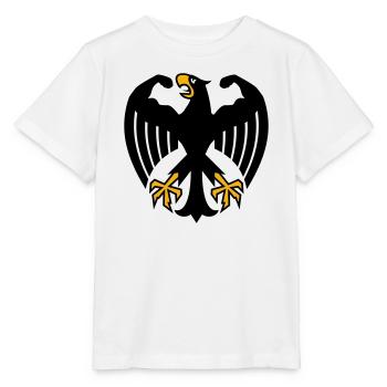 German Fitness Federal Eagle with Muscles - Stanley/Stella MINI CREATOR Kids’ T-Shirt - white - Front - Maike (125cm)