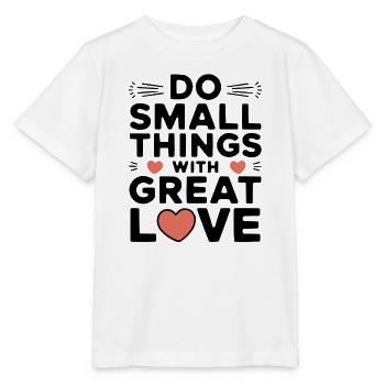 Mitternachtsherzen, die in Schwarz schweben - Stanley/Stella Kinder T-Shirt MINI CREATOR  - Weiß - Vorne - Maike (125cm)