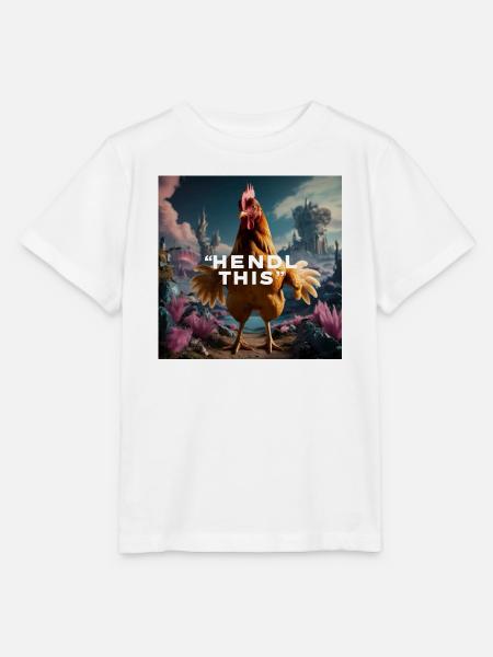 Cooles Huhn "Hendl this" - Stanley/Stella Kinder T-Shirt MINI CREATOR  - Weiß