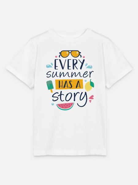 Jeder Sommer hat eine Geschichte - Stanley/Stella Kinder T-Shirt MINI CREATOR  - Weiß
