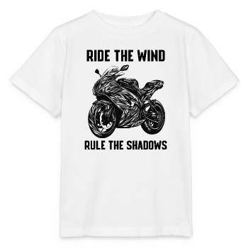 Reite den Wind, herrsche über die Schatten - Stanley/Stella Kinder T-Shirt MINI CREATOR  - Weiß - Vorne - Maike (125cm)