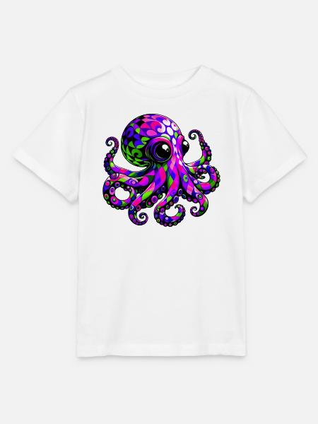 Krake - Stanley/Stella Kinder T-Shirt MINI CREATOR - Weiß