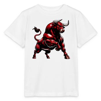Stier - Stanley/Stella Kinder T-Shirt MINI CREATOR  - Weiß - Vorne - Maike (125cm)