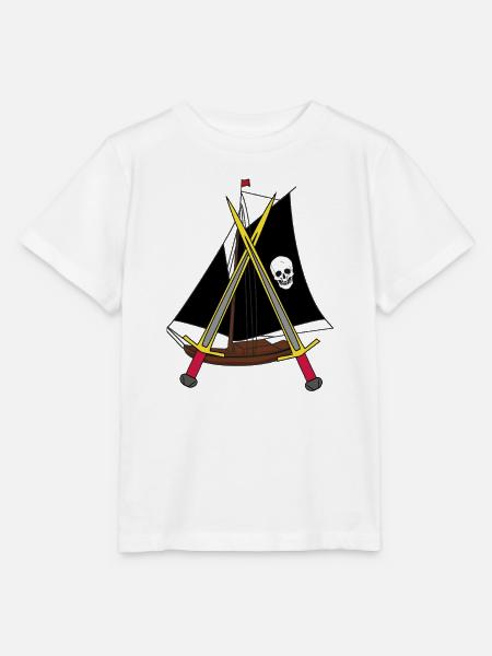 Schiff Schiffe Piraten Piratenschiff - Stanley/Stella Kinder T-Shirt MINI CREATOR - Weiß