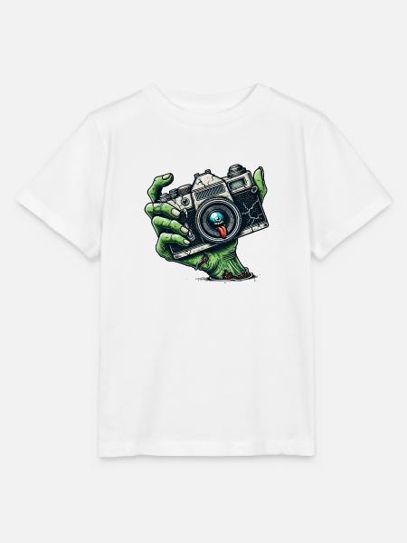 Zombie Kamera - Stanley/Stella Kinder T-Shirt MINI CREATOR - Weiß